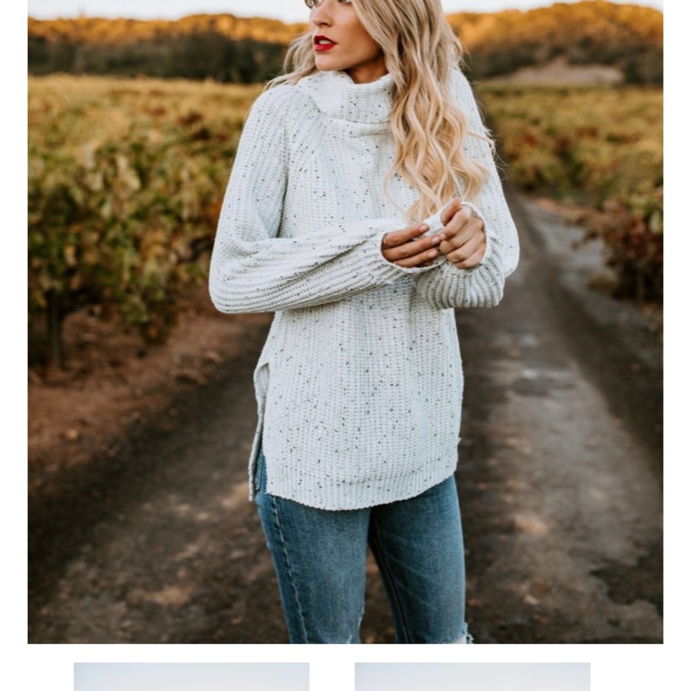 Chunky Knit Turtleneck Sweater